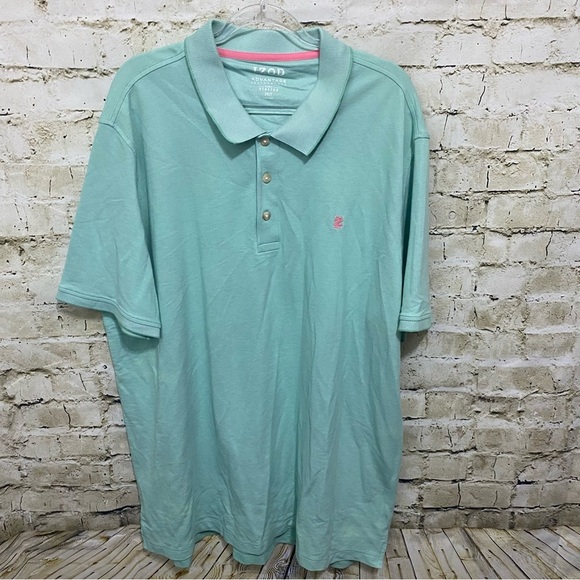 Izod Mint Green Advantage Performance Polo Shirt - Picture 1 of 5
